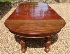 Antique Attrib Gillow Extending Mahogany Victorian Dining Table 5ft round 29h one leaf 7ft two leaves 9ft or 11ft or 13ft or 14ft or 16ft with new leaf _28.JPG